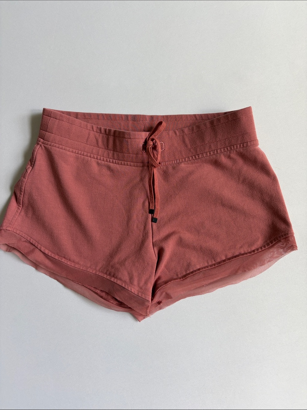 Women's Dusty Rose Athletic Drawcord Shorts